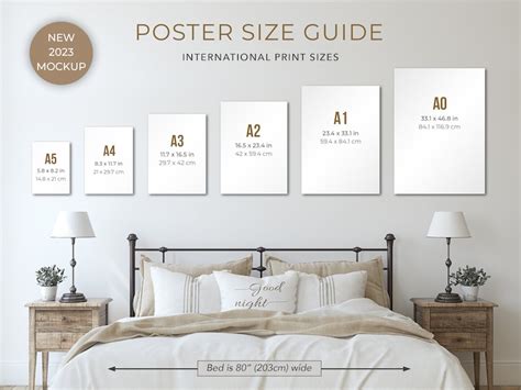 Wall Art Size Guide Frame Size Guide Comparison Chart Etsy