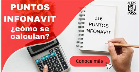 Puntos Infonavit Cómo se calculan Alta en el IMSS