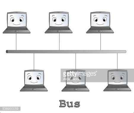 Bus Network Topology Stock Vector | Royalty-Free | FreeImages