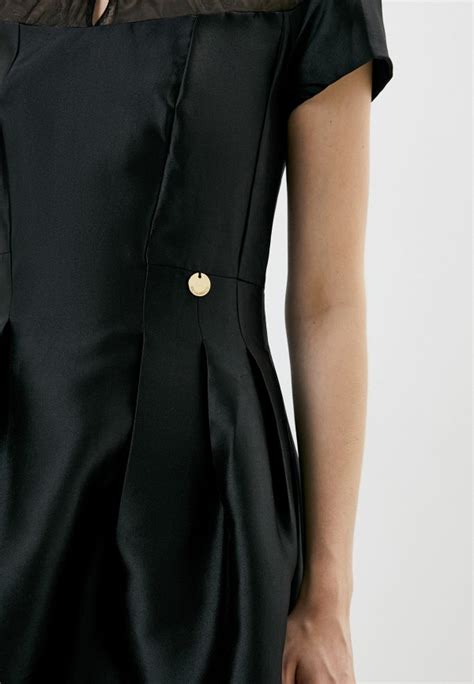 Платье Rich Naked Aria midi dress цвет черный MP XW QX купить в интернет магазине Lamoda