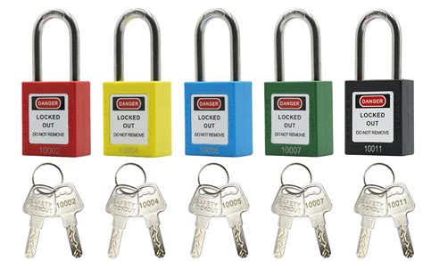 Taegiqi Red Lockout Tagout Locks Keyed Different Osha Compliant