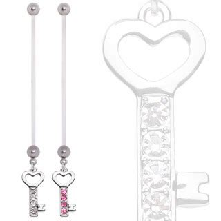 Achat Bijou Piercing Nombril De Grossesse Clef De Coeur Strass