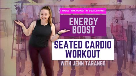 5 Minute Energy Boost Seated Cardio Workout YouTube