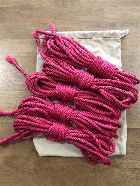 Shibari Kimbaku Jute 6mm Seil Hanf handgefärbt Seil Kink BDSM Etsy