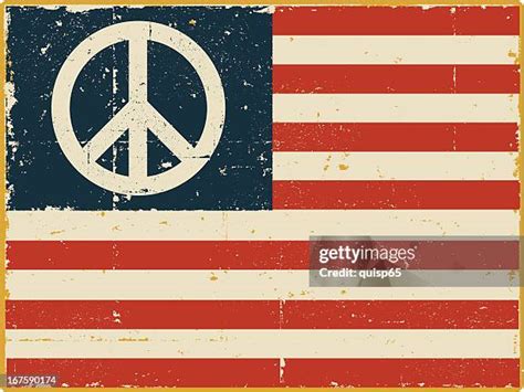 Peace Sign American Flag Photos And Premium High Res Pictures Getty