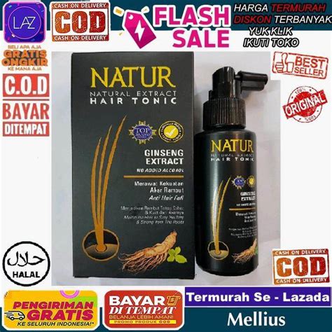 Natur Hair Tonic Ginseng Extract Original Bpom Ml Tonic Natur Laz