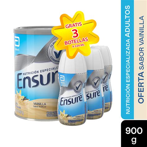 Droguería La Economía ensure polvo sabnor vainilla x 900 g gratis 3