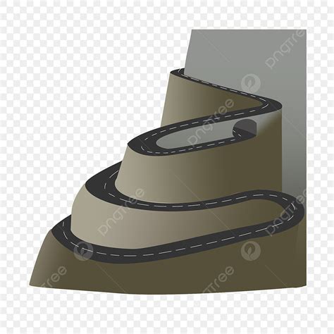 Curvy Road Hd Transparent Curvy Road Cartoon Illustration Curved Road