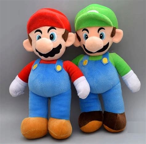 ZESTAW 2x SUPER MARIO BROS LUIGI PRZYTULANKA PLUSZOWA PLUSZAK MISIEK