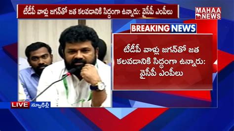 TDP Leaders Are Ready To Join In YCP Says TDP MP MAHAA NEWS YouTube