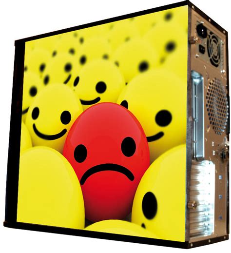 Обои наклейка на корпус компьютера midi tower – Smile (48Х43см) глянц ...