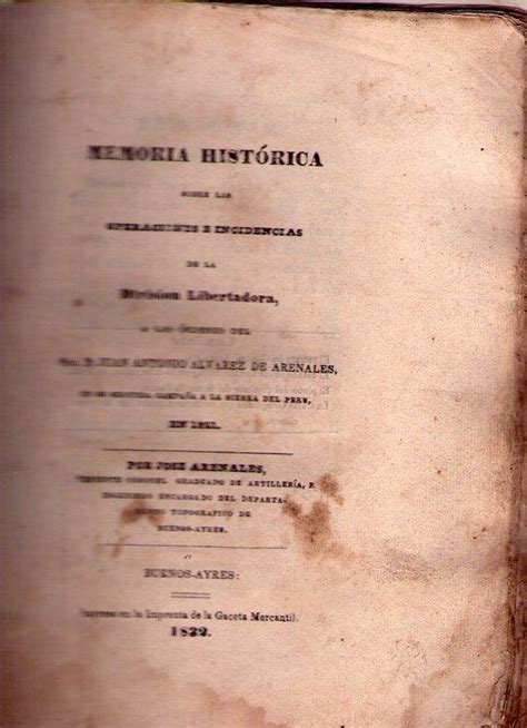 MEMORIA HISTORICA Sobre las operaciones e incidencias de la División