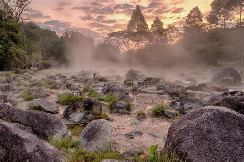 Hot Spring In Chae Son National Park Northern Thailand Stock Image Image Of Famous Lampang