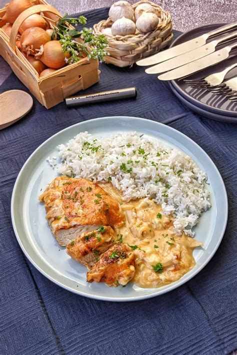 Zwiebel Sahne Hähnchen Einfaches Rezept Instakoch de