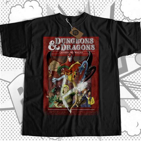 Camiseta Geek Caverna do Dragão Camisa Shopee Brasil