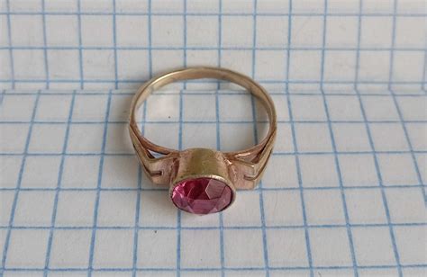 Колечко кольцо с рубином, серебро 875. ОМЮ3, СССР: 560 грн. - Кольца ...