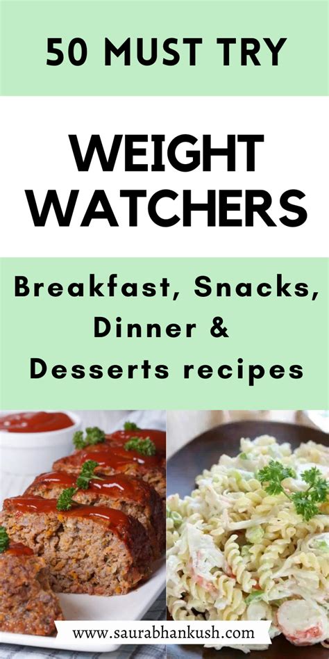 50 Weight Watchers Recipes With Smartpoints Freestyle Breakfast Snacks Dinner Desserts Artofit