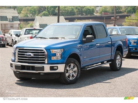 2015 Blue Flame Metallic Ford F150 Xlt Supercrew 4x4 103784255 Photo 2 Car