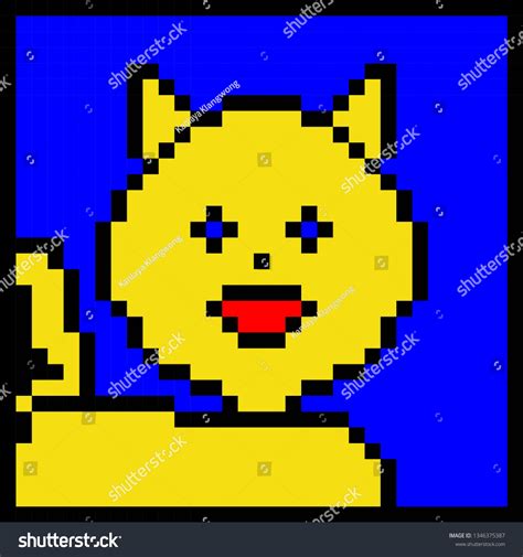 Cute Kitten Domestic Pet Pixel Art vector de stock libre de regalías