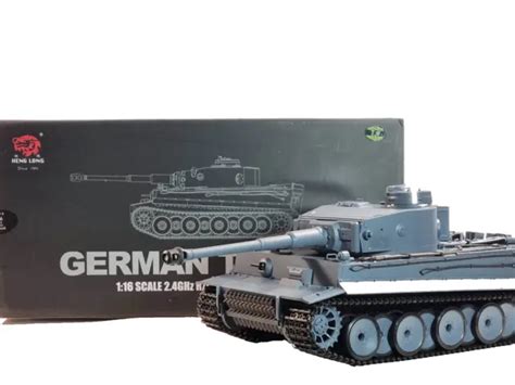 RC GERMAN TIGER 1 Tank 2 4G V7 Heng Long Radio Control Smoke Sound IR