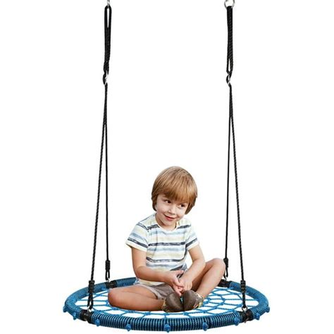 40 Inch Spider Web Tree Swing Kids Outdoor Giant Net Swing Set Backyard