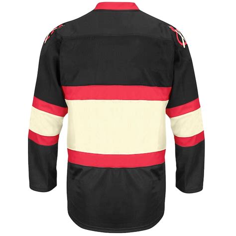 Mens Chicago Blackhawks Ccm Black Classic Throwback Jersey