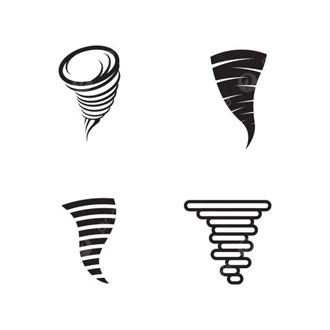 Tornado Symbol Vector Illustration Power Spiral Storm Vector Power