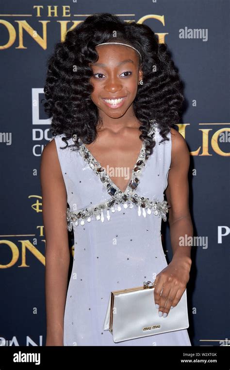 Shahadi Wright Joseph At The World Premiere Of The Movie The Lion King