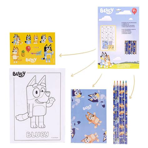 Bluey Coloring Stationery Set Bibble Babble