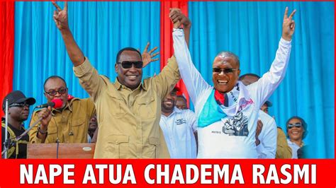 BREAKING NAPE NNAUYE AISALITI CCM RASMI AHAMIA CHADEMA DUH WENGI