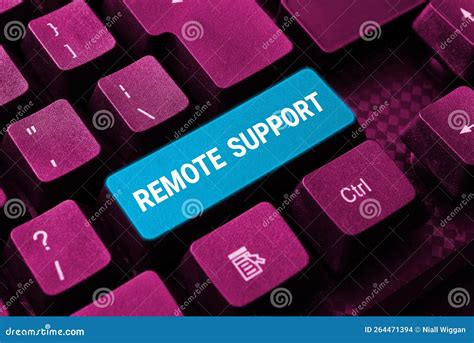 Conceptual Display Remote Support Business Approach Help End Users To