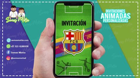 INVITACIÓN digital de fútbol BARCELONA FC YouTube