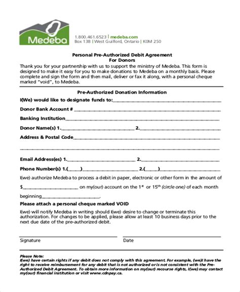 Free 9 Sample Personal Agreement Forms In Pdf Ms Word