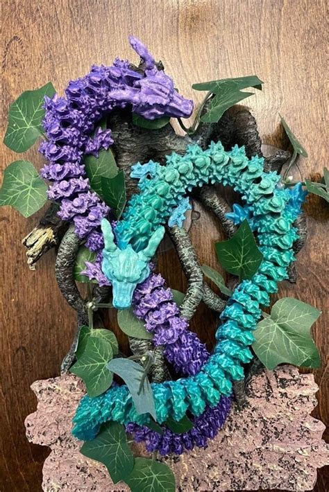 3d Printed Articulating Dragon Etsy