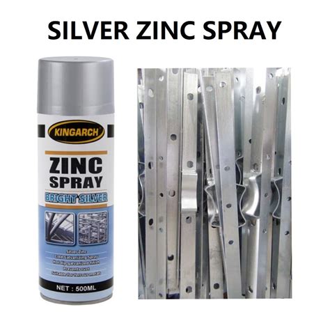 Metal Surface Bright Galvanizing Zinc Spray Aerosol Paint For Repair