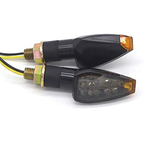 Evomosa Mini Stalk Arrow Light Motorcycle Turn Signals Lights 10mm