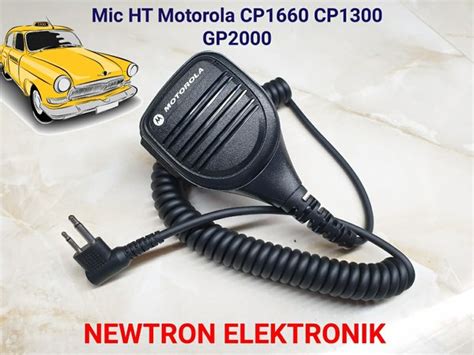 Jual Mic Ht Motorola Cp1660 Cp1300 Gp2000 Gp3188 Ptt Extramic Microphone Mikrofon Di Lapak