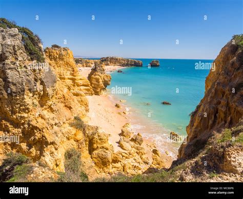 Praia De Sao Rafael Sao Rafael Beach In Algarve Region Portugal