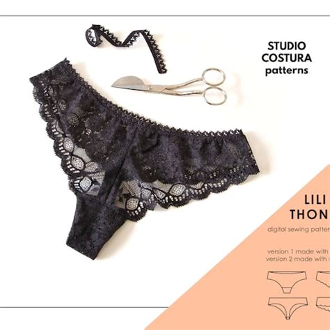 English Pdf Digital Sewing Pattern Stella Panties Lingerie Etsy