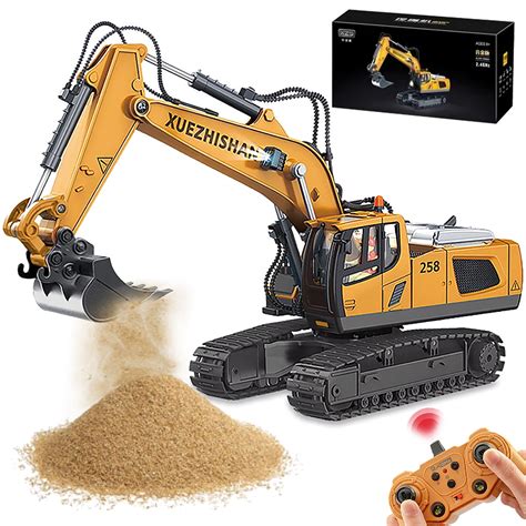 Ficcug Remote Control Excavator Channel Rechargeable Rc Truck