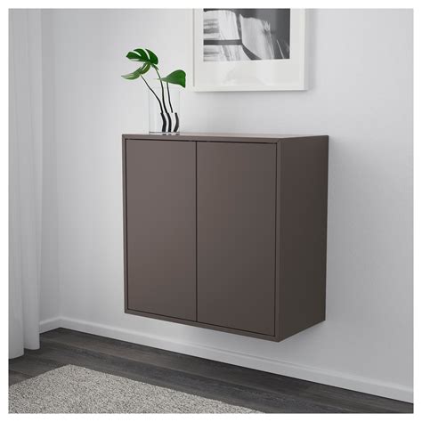 Eket Cabinet W 2 Doors And 1 Shelf Dark Grey Ikea Indonesia