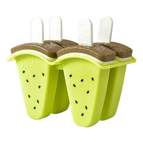 Yaoyar Watermelon Ice Popsicle Molds Reusable Ice Pop Maker - Popsicles ...