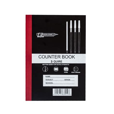 counter book   quire p fm windhoek stationers