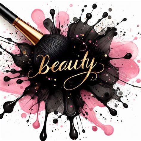 Logotipo De Maquillaje Foto Premium