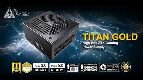 MONTECH Launches ATX 3 0 And PCIe 5 0 Ready TITAN GOLD Power Supplies