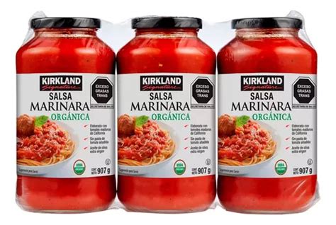 Kirkland Signature Salsa Marinara Orgánica 3 Pzas De 907 G Envío gratis