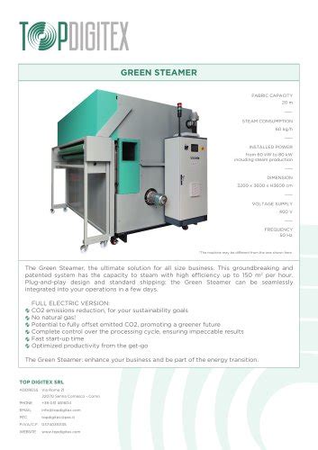 Panel Steamer Top Digitex S R L Pdf Catalogs Technical