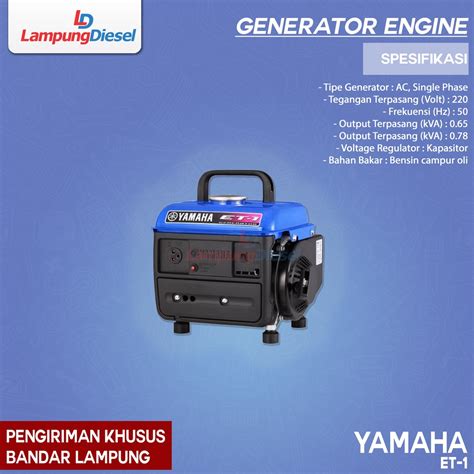 Jual Yamaha Genset Generator Et Tak New Model Shopee Indonesia