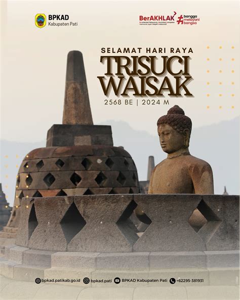 Selamat Hari Raya Trisuci Waisak 2568 BE BPKAD Kabupaten Pati