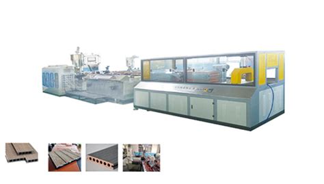 Co Extrusion Colorful Pp Pe Wpc Decking Extrusion Line